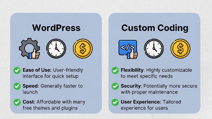 طراحی سایت وردپرس بهتر است یا کدنویسی اختصاصی ؟